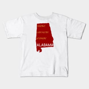 State of Alabama Kids T-Shirt